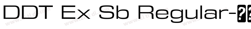 DDT Ex Sb Regular字体转换